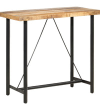 Bartisch 120x58x107 cm Raues Mangoholz