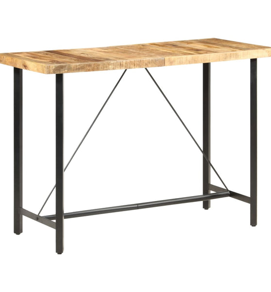 Bartisch 150x70x107 cm Raues Mangoholz
