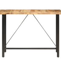 Bartisch 150x70x107 cm Raues Mangoholz