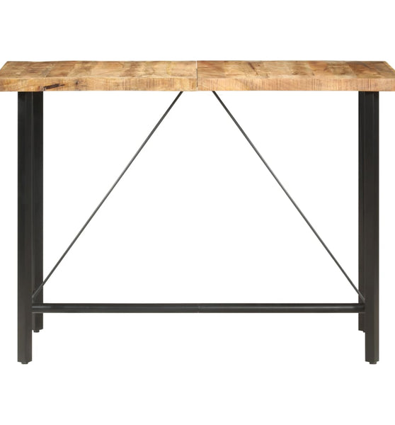 Bartisch 150x70x107 cm Raues Mangoholz
