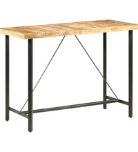 Bartisch 150x70x107 cm Raues Mangoholz