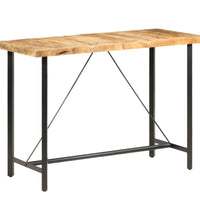 Bartisch 150x70x107 cm Raues Mangoholz