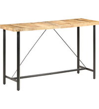 Bartisch 180x70x107 cm Raues Mangoholz