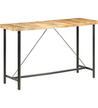 Bartisch 180x70x107 cm Raues Mangoholz