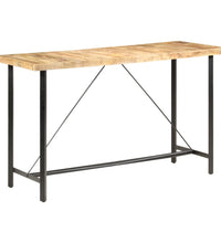 Bartisch 180x70x107 cm Raues Mangoholz
