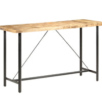 Bartisch 180x70x107 cm Raues Mangoholz