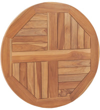 Tischplatte Massivholz Teak Rund 2,5 cm 60 cm