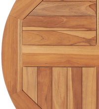 Tischplatte Massivholz Teak Rund 2,5 cm 60 cm