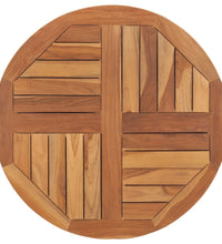 Tischplatte Massivholz Teak Rund 2,5 cm 70 cm