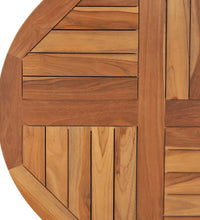 Tischplatte Massivholz Teak Rund 2,5 cm 70 cm