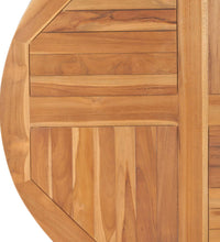 Tischplatte Massivholz Teak Rund 2,5 cm 90 cm