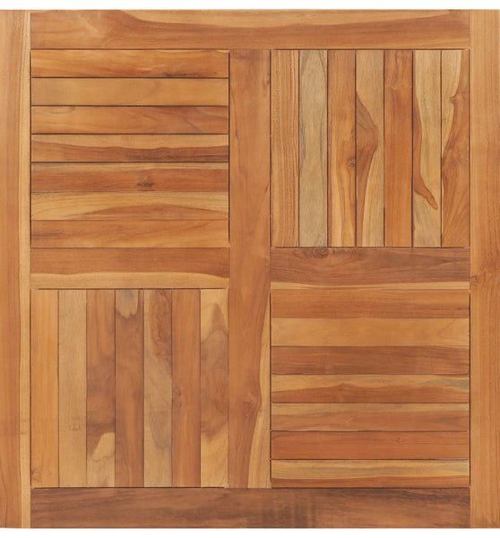 Tischplatte Massivholz Teak Quadratisch 90×90×2,5 cm