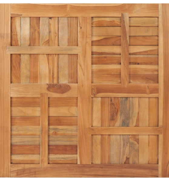 Tischplatte Massivholz Teak Quadratisch 90×90×2,5 cm