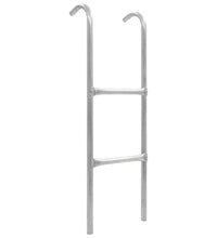 2-stufige Trampolinleiter Stahl Silbern 102,6 cm