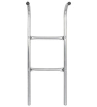 2-stufige Trampolinleiter Stahl Silbern 102,6 cm