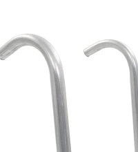 2-stufige Trampolinleiter Stahl Silbern 102,6 cm