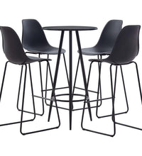 5-tlg. Bar-Set Kunststoff Schwarz