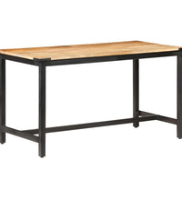 Esstisch 140 x 70 x 76 cm Raues Massivholz Mango