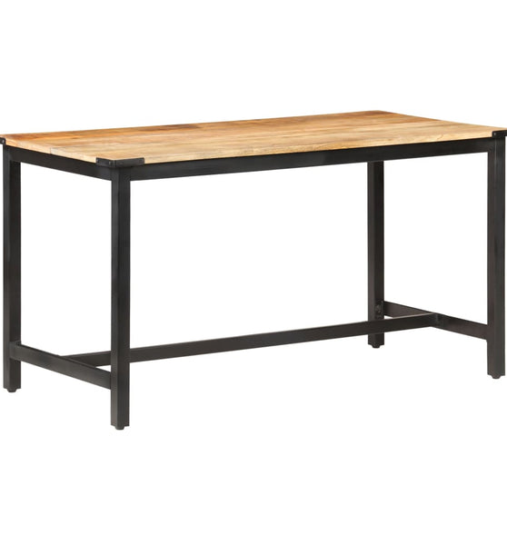 Esstisch 140 x 70 x 76 cm Raues Massivholz Mango