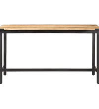Esstisch 140 x 70 x 76 cm Raues Massivholz Mango