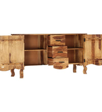 Sideboard 145x40x80 cm Massivholz