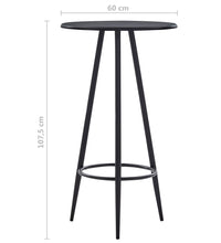 5-tlg. Bar-Set Stoff Dunkelgrau