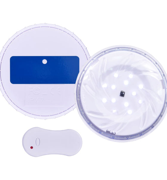 Unterwasser-LED-Poollampe mit Fernbedienung Weiß