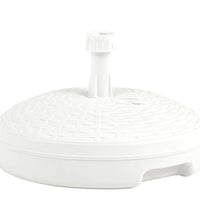 Sonnenschirmständer Sand/Wasser 20 L Weiß Kunststoff Rattan