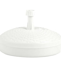 Sonnenschirmständer Sand/Wasser 20 L Weiß Kunststoff Rattan