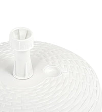 Sonnenschirmständer Sand/Wasser 20 L Weiß Kunststoff Rattan
