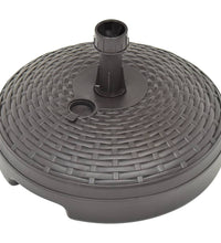 Sonnenschirmständer Sand/Wasser 20 L Braun Kunststoff Rattan