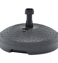 Sonnenschirmständer Sand/Wasser 20L Anthrazit Kunststoff Rattan