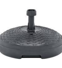 Sonnenschirmständer Sand/Wasser 20L Anthrazit Kunststoff Rattan