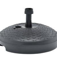 Sonnenschirmständer Sand/Wasser 20L Anthrazit Kunststoff Rattan