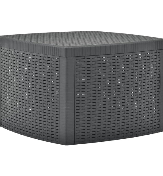 Beistelltisch Anthrazit 54×54×36,5 cm Kunststoff