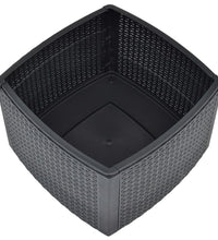 Beistelltisch Anthrazit 54×54×36,5 cm Kunststoff