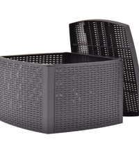 Beistelltisch Mokka 54×54×36,5 cm Kunststoff
