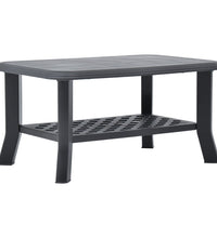 Couchtisch Anthrazit 90x60x46 cm Kunststoff