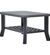Couchtisch Anthrazit 90x60x46 cm Kunststoff