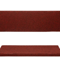 Treppenmatten 15 Stk. Nadelvlies 65x21x4 cm Rot