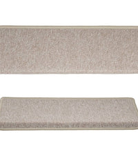 Teppich-Treppenstufen 15 Stk. 65x21x4 cm Taupe