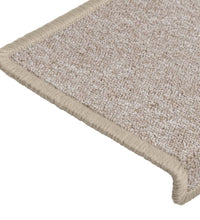 Teppich-Treppenstufen 15 Stk. 65x21x4 cm Taupe