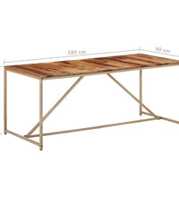 Esstisch 180x90x76 cm Massivholz