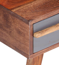 Couchtisch Grau 110x50x40 cm Massivholz