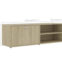 TV-Schrank Sonoma-Eiche 120x34x37 cm Holzwerkstoff