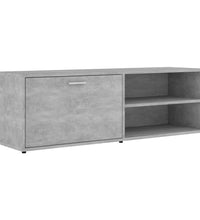 TV-Schrank Betongrau 120x34x37 cm Holzwerkstoff