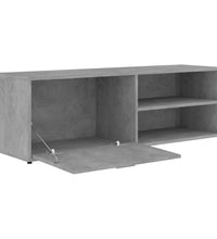 TV-Schrank Betongrau 120x34x37 cm Holzwerkstoff