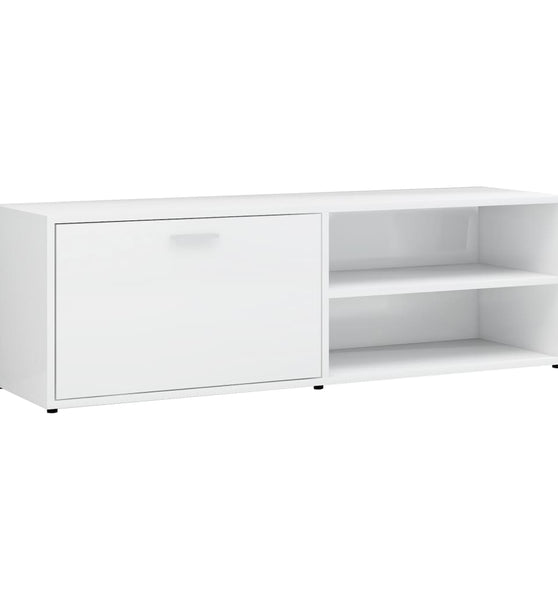 TV-Schrank Hochglanz-Weiß 120x34x37 cm Holzwerkstoff