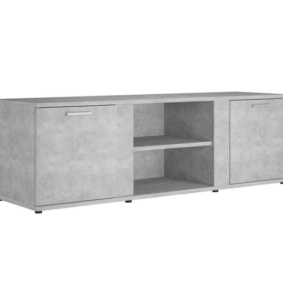 TV-Schrank Betongrau 120x34x37 cm Holzwerkstoff