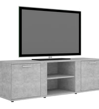 TV-Schrank Betongrau 120x34x37 cm Holzwerkstoff